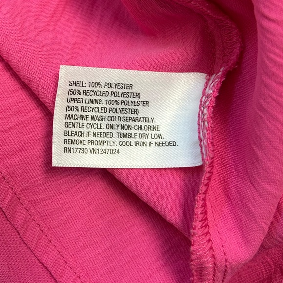 A New Day Spaghetti Strap Adjustable Slip Dress Large Maxi Barbie Pink Pockets - Picture 11 of 12